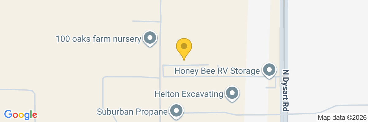 Map showing facility locations