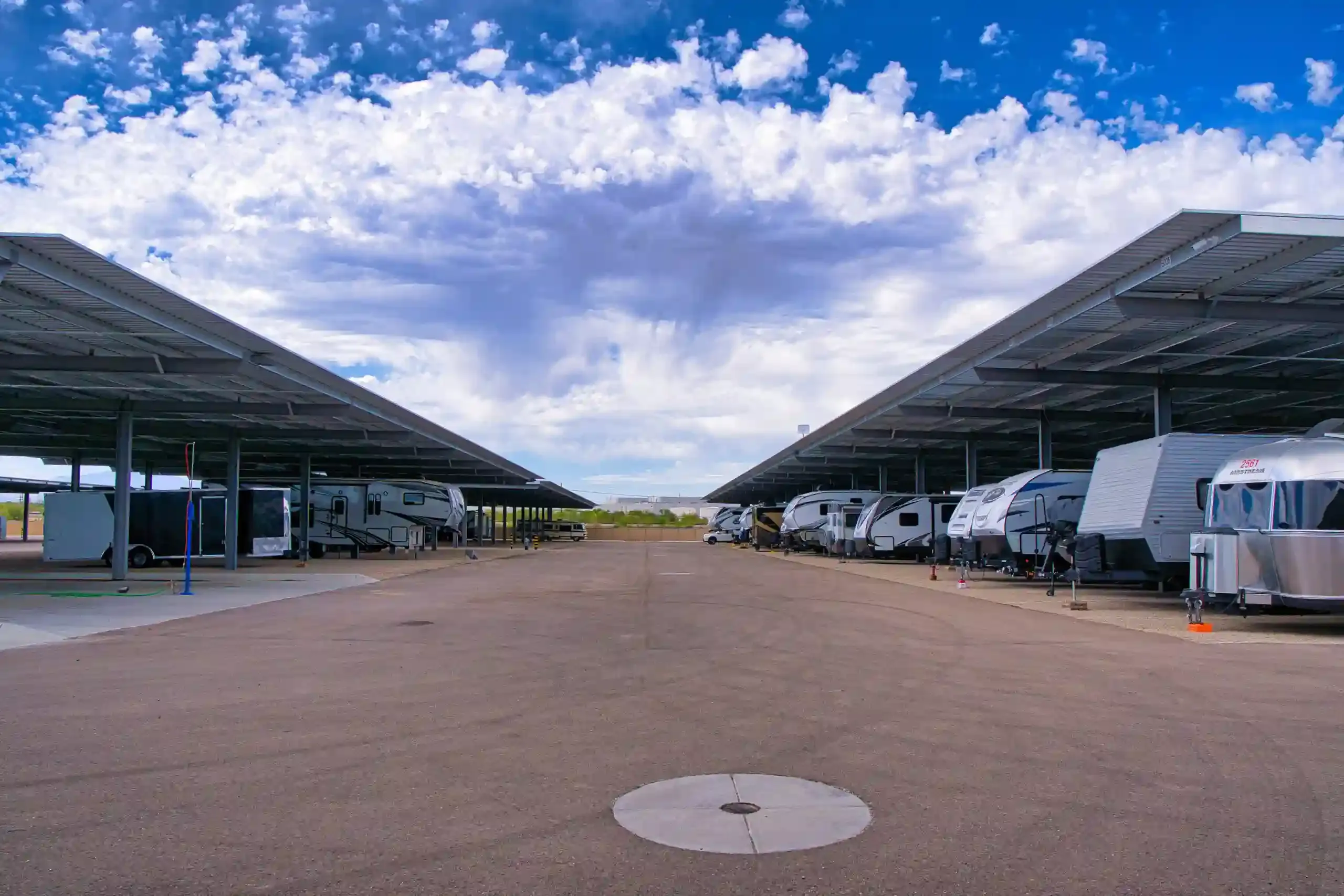 Honey Bee RV at 8800 E. Old Vail Road covered RV and Boat parking